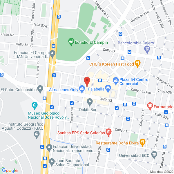 Map of D V Medis In Ltda.