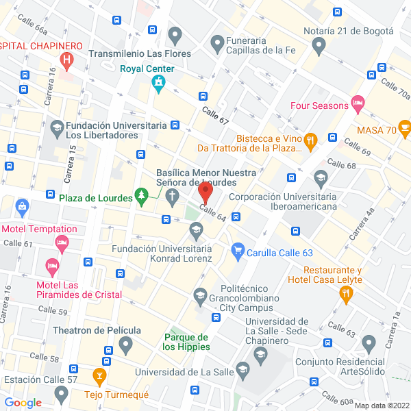 Map of Dinamica De Servicio Empresarial Dinam Ltda. Agencia De Seguros