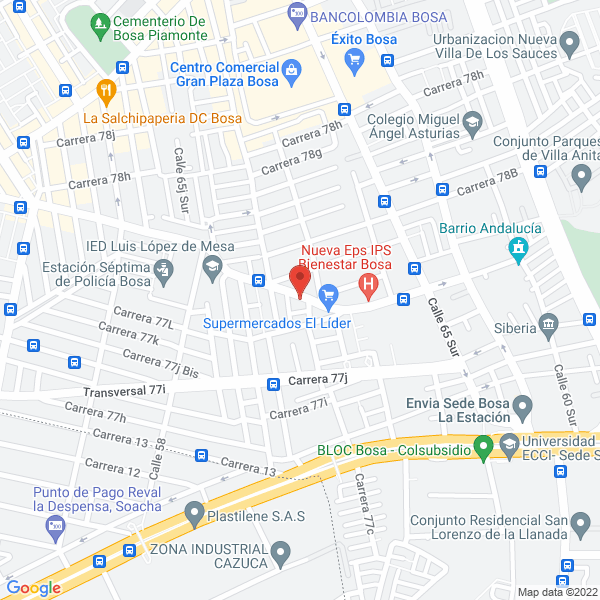 Map of Rodríguez Vinazco Alfredo