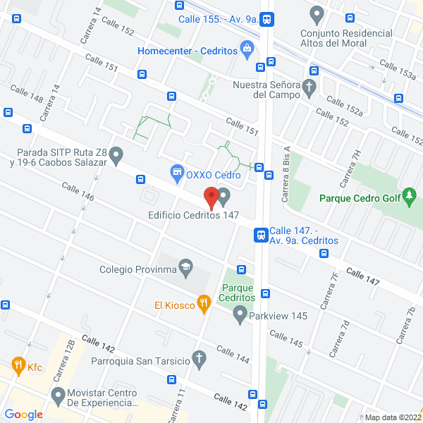 Map of Asesorías En Seguridad Y Salud En El Trabajo