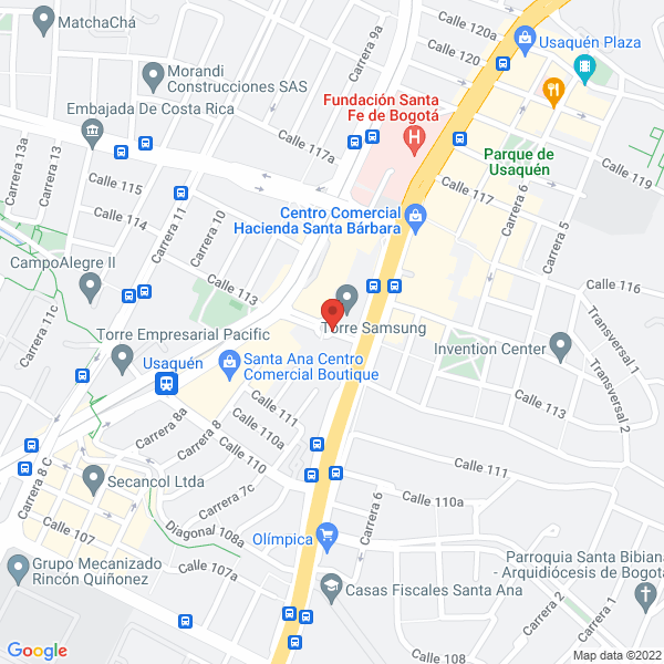 Map of South American Inspection Services Colombia S.A.
