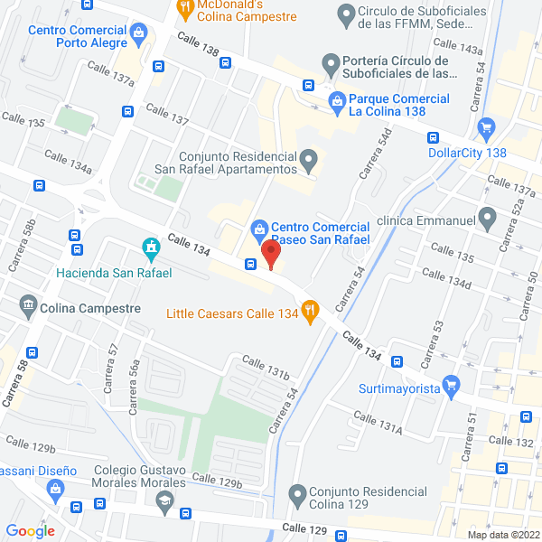 Map of Sub Universal Colombia S.A.S.