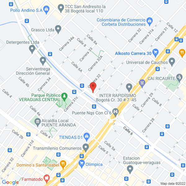Map of Suramericana De Turbos Ltda.