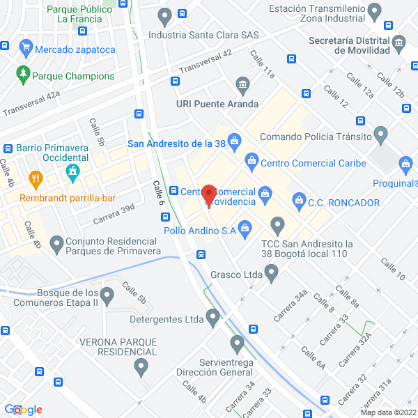 Map of Surtilujos La 38