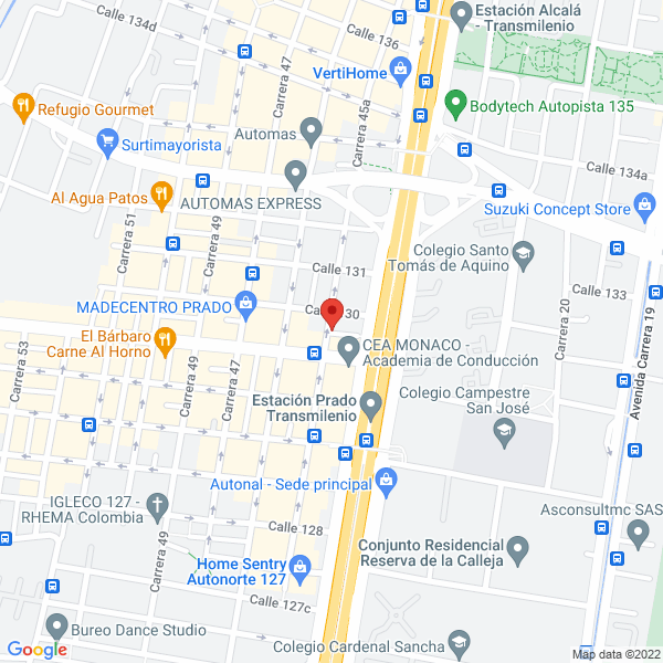 Map of Unisistemas H.V. Cía. Ltda.
