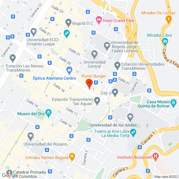 Map of Universal De Racores