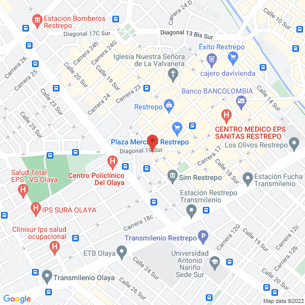 Map of Variedades Bambino