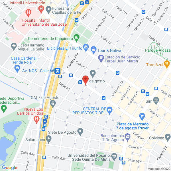 Map of Uto Repuestos De Colombia.Com