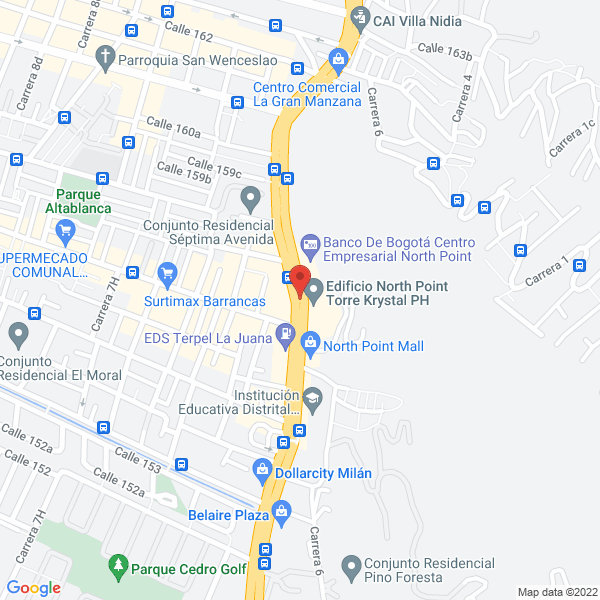 Map of Vga Valores Gómez Asociados Ltda.