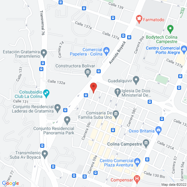 Map of Visual Colombiana Ltda.