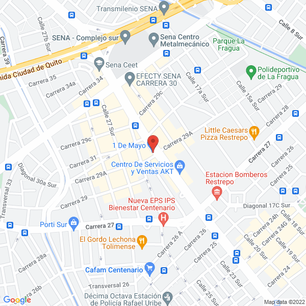 Map of Vulcanizadora Santander