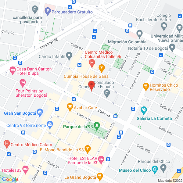 Map of Y & G Contadores