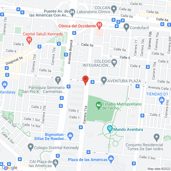 Map of Inmobiliaria Rodríguez Y Asociados