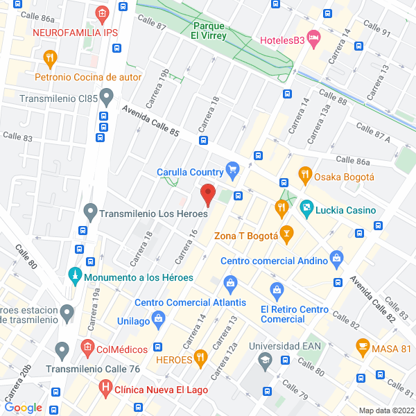Map of Gama Diagnosis S.A.S