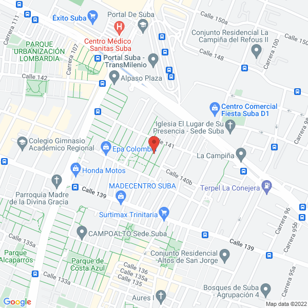 Map of Tu Mano Derecha