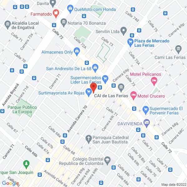 Map of Hmac Servicios S.A.S.