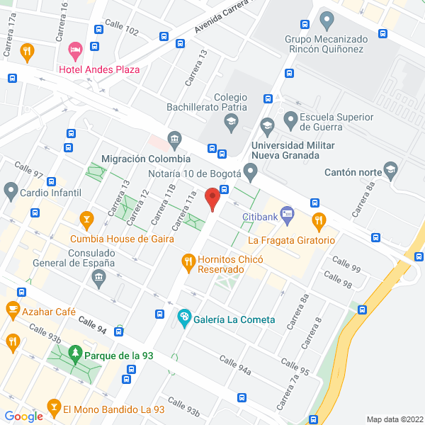Map of Alumbrado De Ricaurte S.A.S.