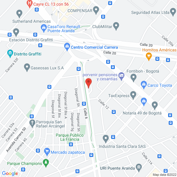 Map of Logiseguros Ltda