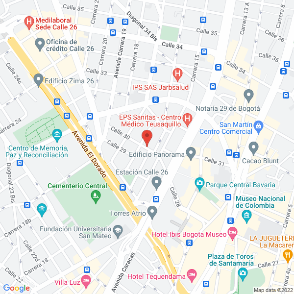 Map of Coopfilarmónica
