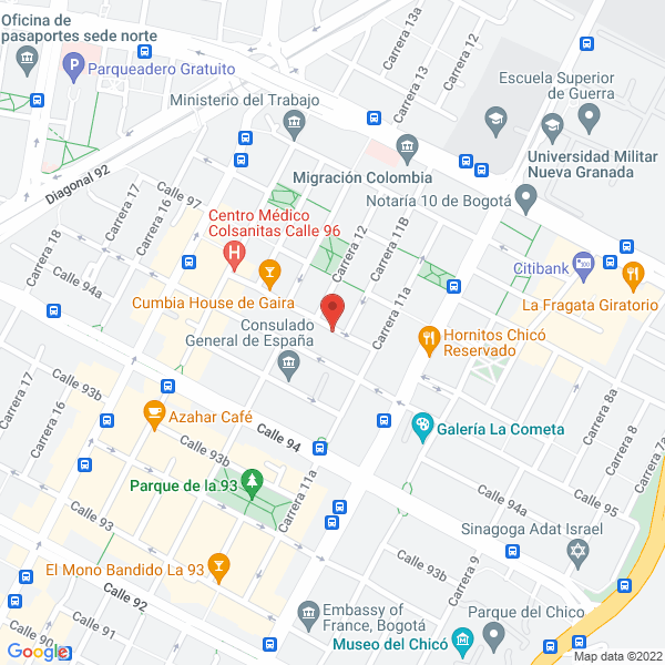 Map of Comunidad De Inversiones Santa Teresa S A S