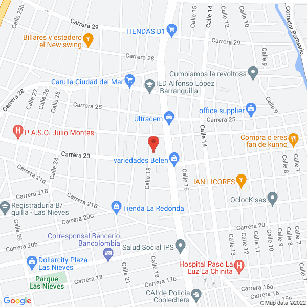 Map of Almacén Y Taller Ciclo Mejía