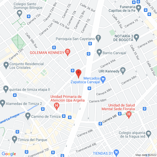 Map of Depositos Piñeros