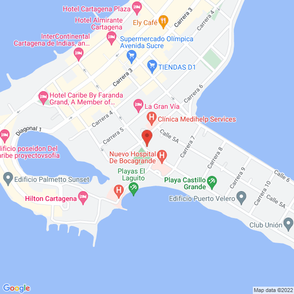 Map of Centro De Diagnostico Cardiologico Ltda.