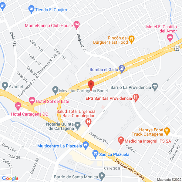 Map of Centro De Implantes Y Ortodoncia S.A.S.