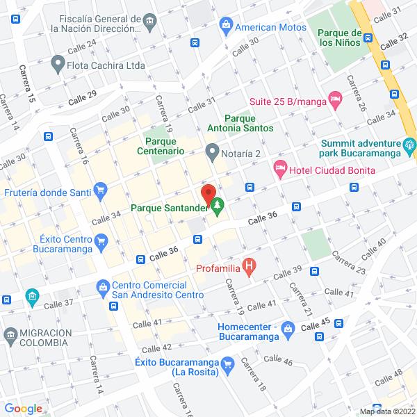 Map of Arjona & Asociados