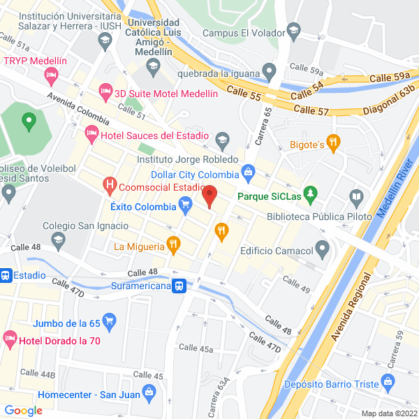 Map of Naidi Colombia S.A.S.