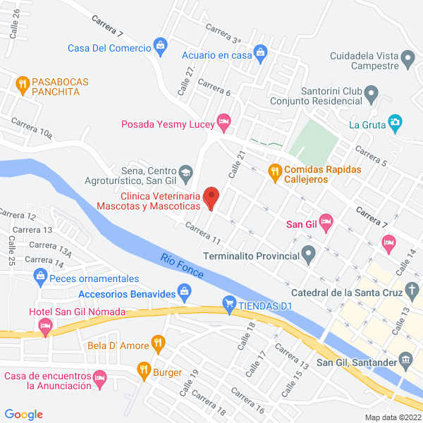 Map of Comidas Rápidas Changel 3 San Gil
