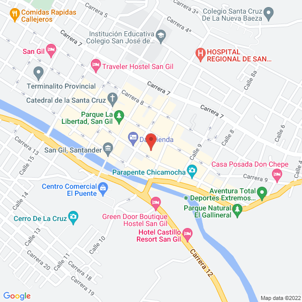 Map of Hostal La Casona Don Juan