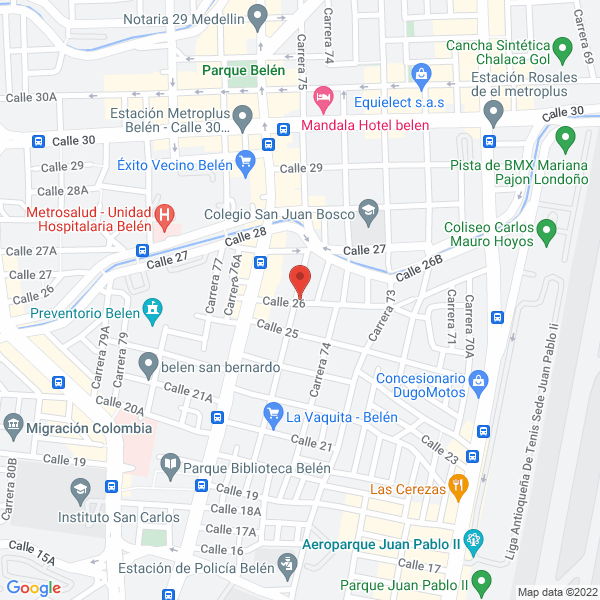 Map of Cielo Boreal Sas
