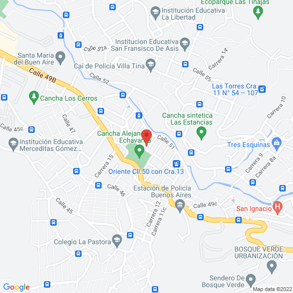 Map of Instaredes Jv S.A.S