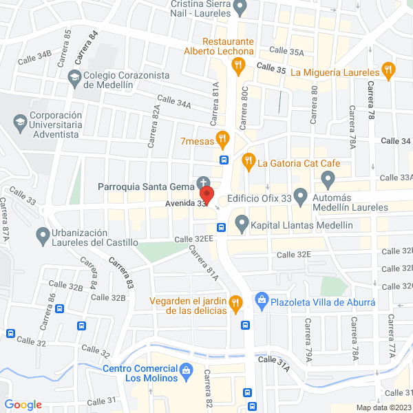 Map of Consultoríass S.A.S.