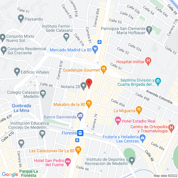 Map of Inverplan S.A.S.