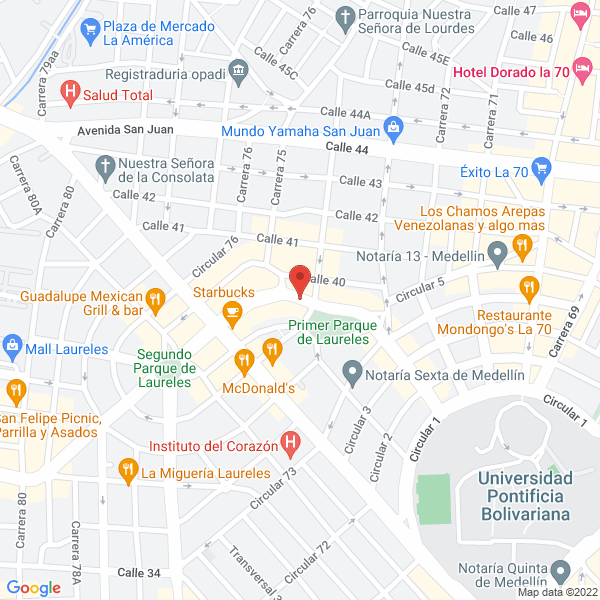Map of Laureles Peruano S.A.S