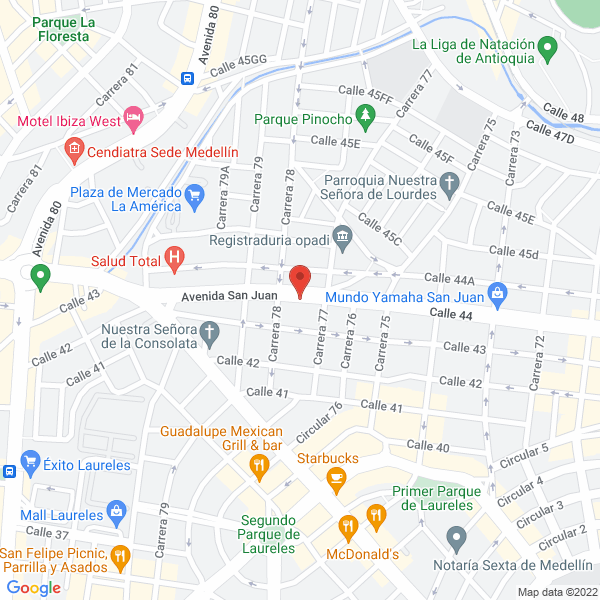 Map of Centro De Terapias Alternativas José Celestino Mutis Tienda Naturista