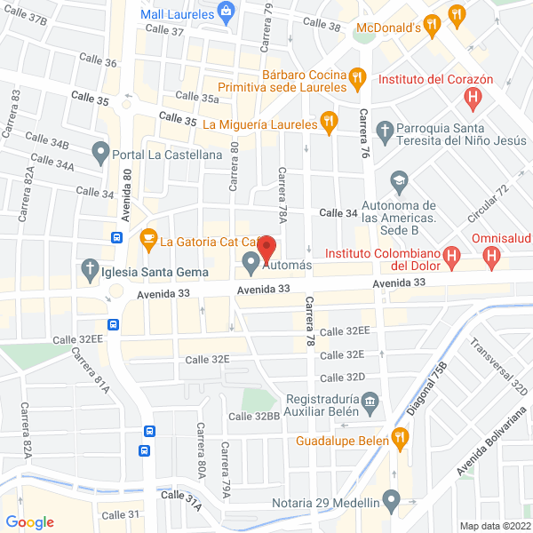 Map of Allan Solutions S.A.S.