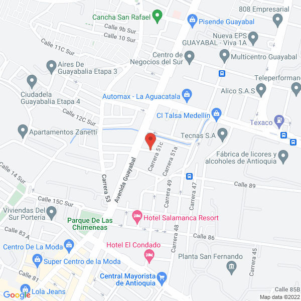 Map of Filling Colombia Sas