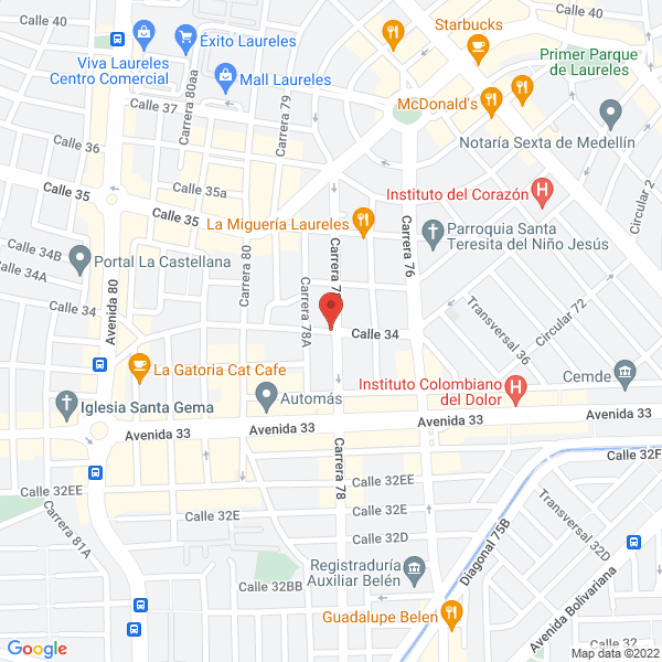 Map of Flats Constructores S.A.S.