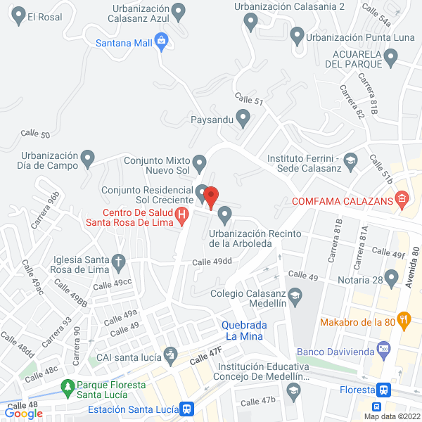 Map of Seconif S.A.S.