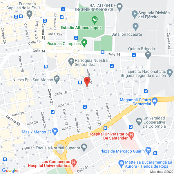 Map of Panadería Y Cafetería San Alonso