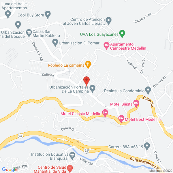 Map of Jardín Infantil Huellitas De Angeles