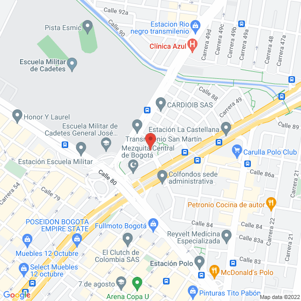 Map of Hospitécnica Ltda.