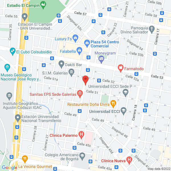 Map of Asociados Comunicaciones