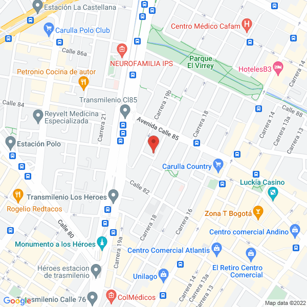 Map of Sundheim Consultores Asociados