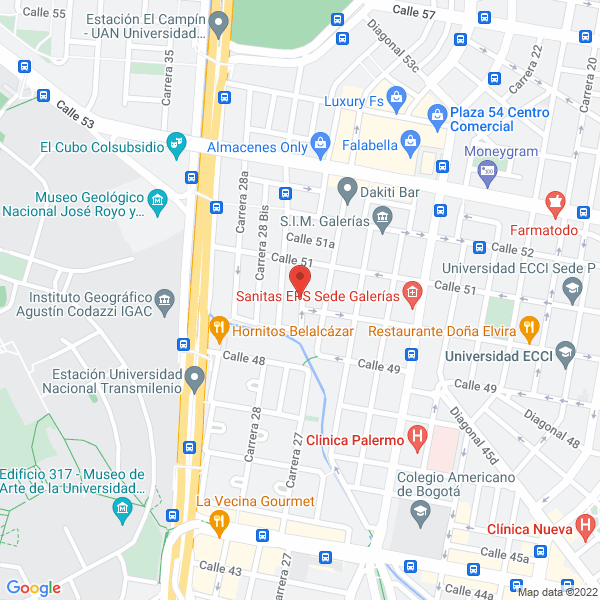Map of Turibús