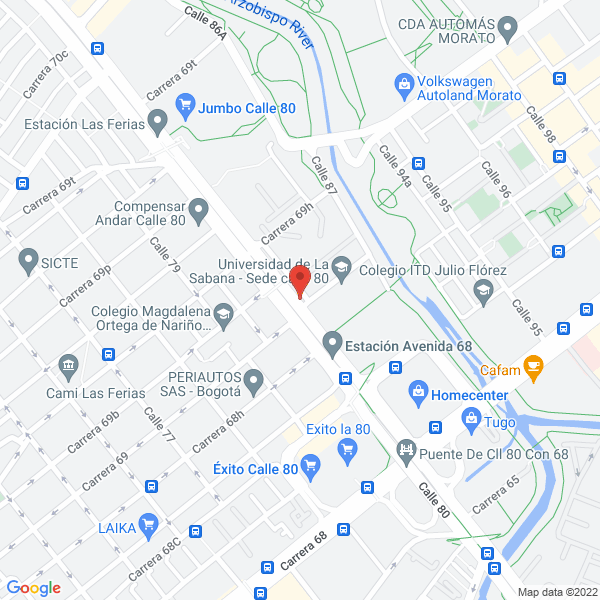 Map of The Factory Hka Colombia S.A.S.