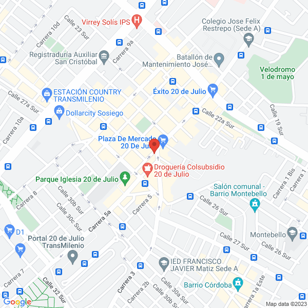 Map of Casa Comercial Hipotecaria Ltda.